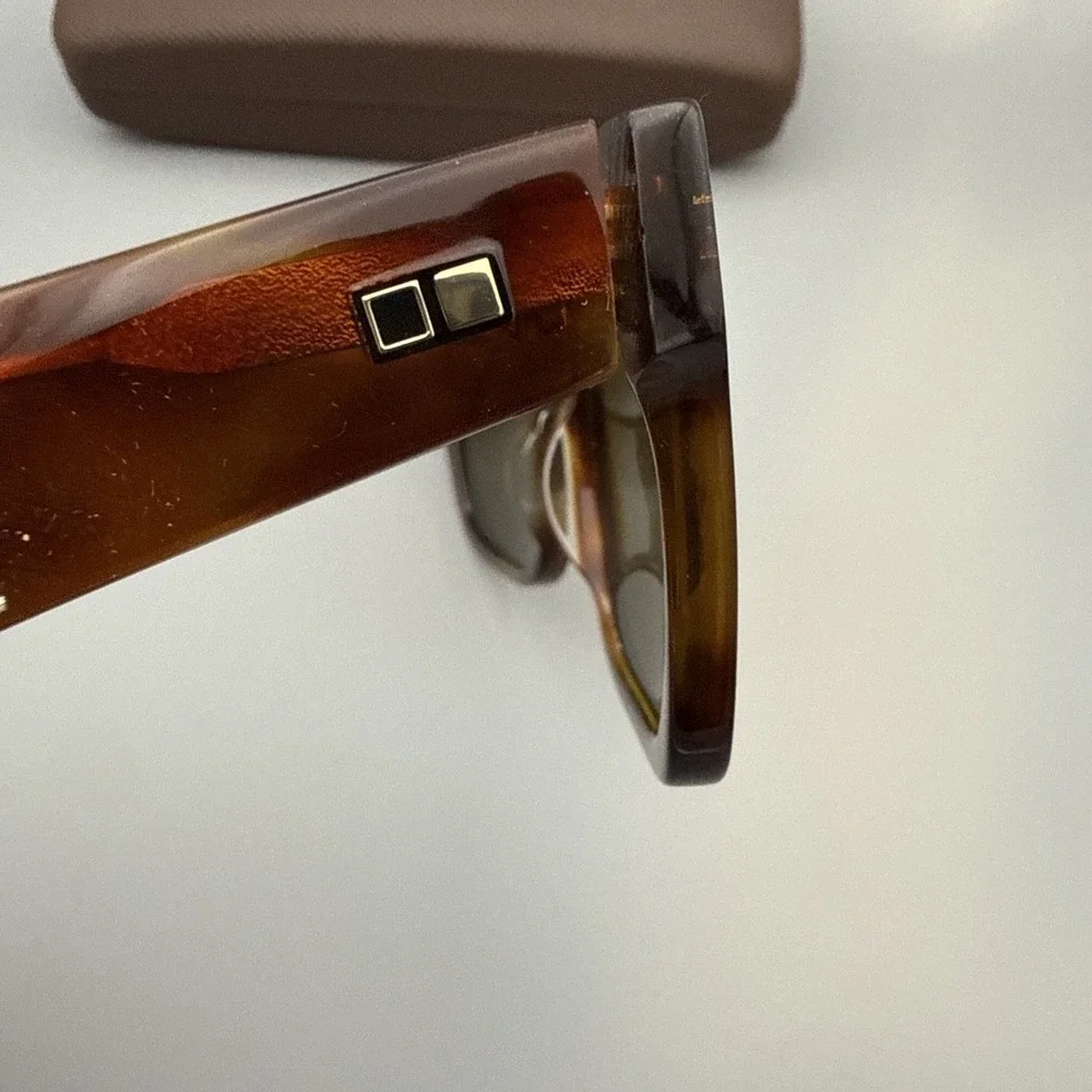 Otis OSKA Sunglasses|Trans Tortoise Haze- Brown Polarized Mineral Glass Lens HOT